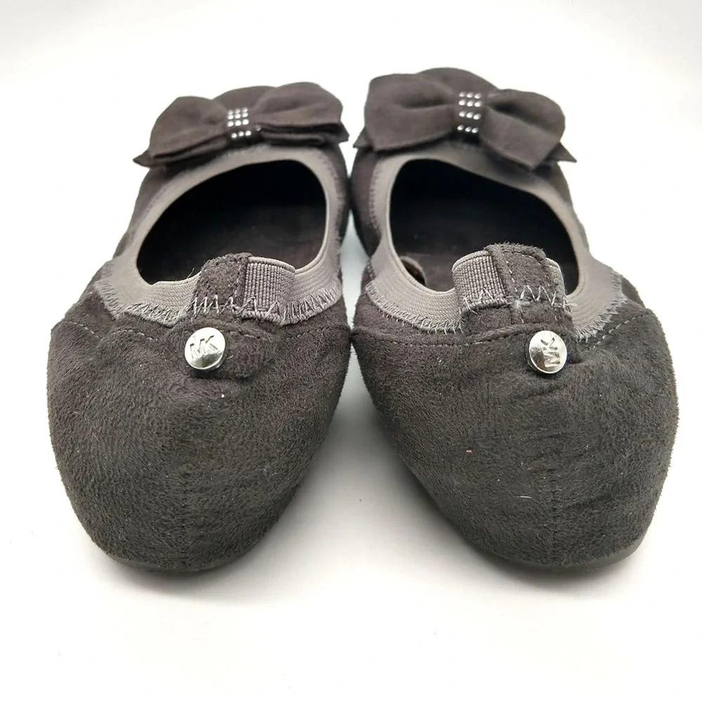 MICHAEL Michael Kors Gray Flats with Bow Women's 6micMichael Kors - Picture 4 of 8